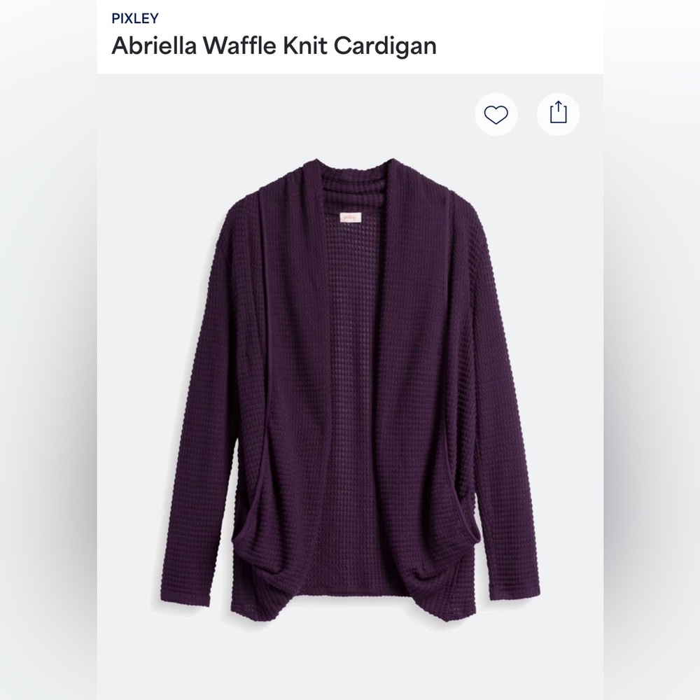 Pixley Abriella Waffle Knit Cardigan